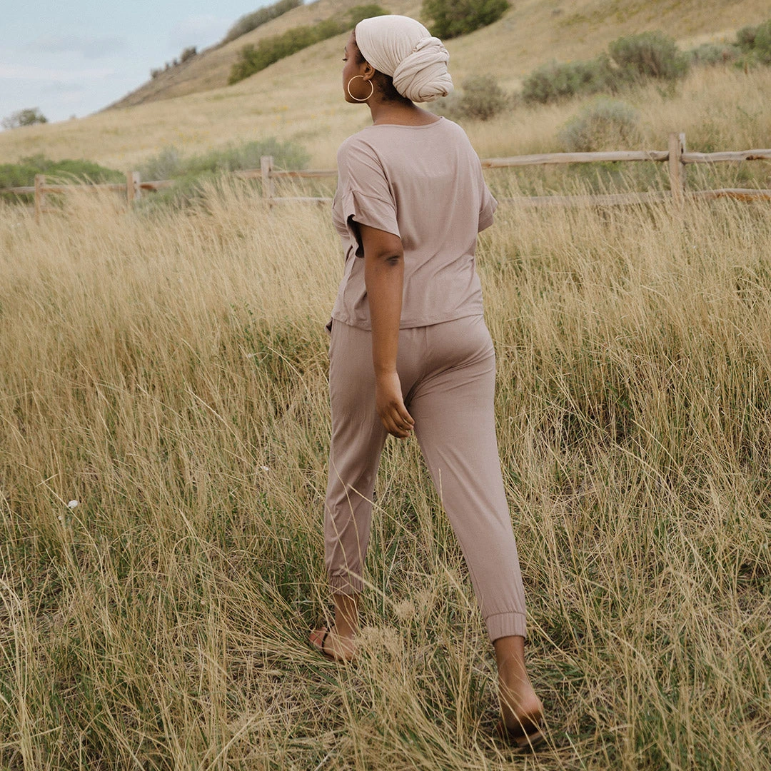 Serenity Harem Joggers, Mocha 10 Serenity Harem Joggers, Mocha - Image 8