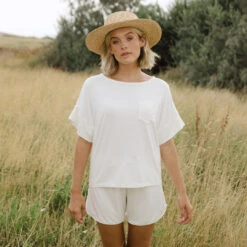 Serenity Shorts, Ivory -Albionfit Store 89A9547final 1