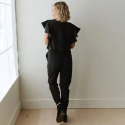 9 To 9 Jumpsuit -Albionfit Store 9 TO 9 BLACK 3 1