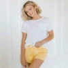 Go To Shorts, Lemon -Albionfit Store AT EASE LEMON WEB 4 1
