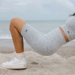 Biker Shorts, Heather Grey -Albionfit Store BIKER SORTS HEATHER GREY 10