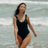 The Monica One-Piece Swimsuit, Black -Albionfit Store BLACK ONE PIECE 15