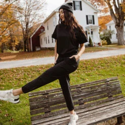 Everyday Jumpsuit, Black -Albionfit Store BOSS CROP JUMPSUIT BLACK 3