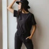 Everyday Jumpsuit, Black 2 Everyday Jumpsuit, Black -Albionfit Store BOSS CROP JUMPSUIT BLACK 6 1