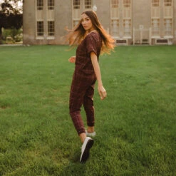 Boss Crop Tee, Maroon Windowpane -Albionfit Store BOSS CROP MAROON WINDOWPANE 11 cd432977 be4b 41f0 9d94 e136f763ef35