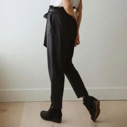 Bow Belt Capri -Albionfit Store BOW BELT CAPRI BLACK 4