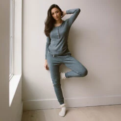 Cabin Fever Joggers, Heather Grey -Albionfit Store CABIN FEVER JOGGERS HEATHER GREY 1