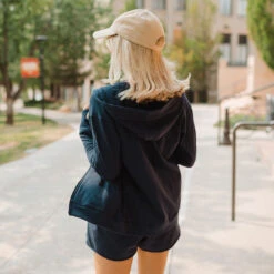 Campus Zip-Up, Navy -Albionfit Store CAMPUS ZIP UP NAVY 6