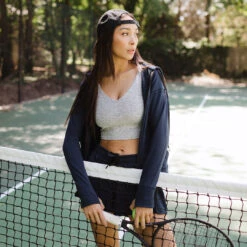 Campus Zip-Up, Navy -Albionfit Store CAMPUS ZIP UP NAVY 7