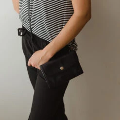 Convertible Clutch, Black -Albionfit Store CLUTCH BLACK 2