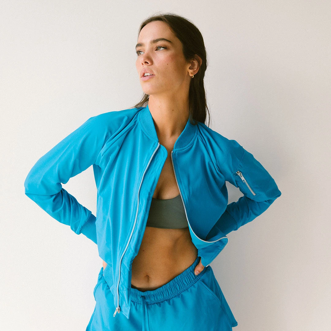 Cobalt Bomber Jacket 4 Cobalt Bomber Jacket - Image 2