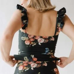 Bella Tankini, Rose Black -Albionfit Store DSC03619final