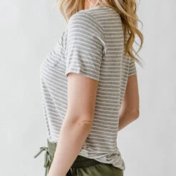 Basic Tee, Heather Grey/Ivory 26 Basic Tee, Heather Grey/Ivory -Albionfit Store DSC 0071 web
