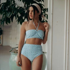 Echo Swim Top, Mod Blue -Albionfit Store ECHO BLUE 3