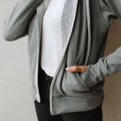 Albionfit Store -Albionfit Store GREY ALTA ZIP UP HOODIE 12
