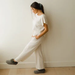 Waffle Loungers, Oatmeal -Albionfit Store HELLO COZY TEE OATMEAL 9 b4204a83 c111 42d7 803d ccc587271266