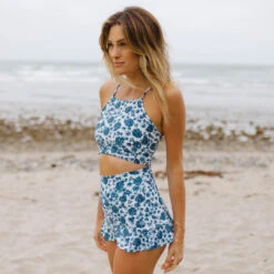 Santorini High-Waisted Swim Skirt -Albionfit Store HOME2351final