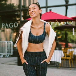 Destination Joggers, Navy Pinstripe -Albionfit Store I2A8366final