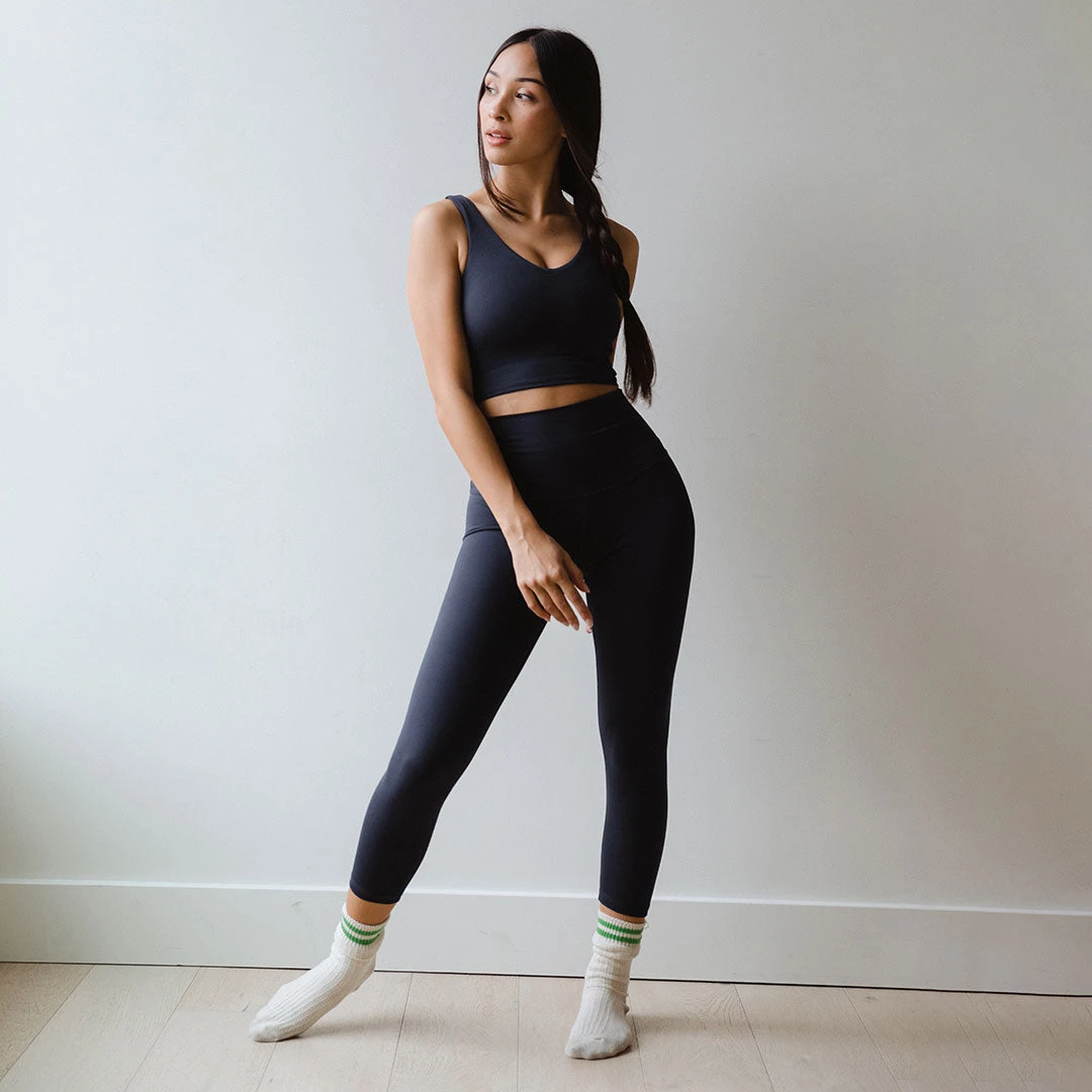 Intention Flow 3/4 Leggings, Navy 3 Intention Flow 3/4 Leggings, Navy