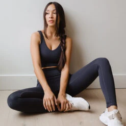 Intention Flow Leggings, Navy -Albionfit Store INTENTION FLOW LEGGINGS NAVY 5