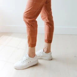 Rust Windowpane Jetsetters -Albionfit Store JETSETTERS RUST WINDOWPANE 13