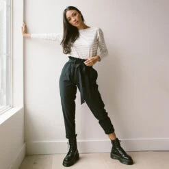 Long Sleeve Tee, Grey Venice Stripe -Albionfit Store LONG SLEEVE GREY VENICE STRIPE 9