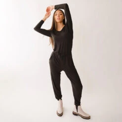 Merry Jumpsuit, Black -Albionfit Store MERRY JUMPSUIT BLACK WEB 5 1