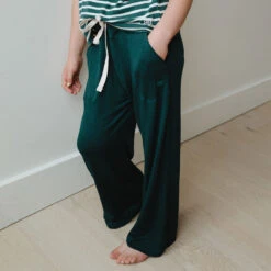 Mini Candy Cane Green Pajama Set -Albionfit Store MINI GREEN STRIPE SET 1 1