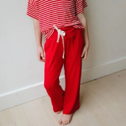 Mini Candy Cane Red Pajama Set -Albionfit Store MINI RED STRIPE SET 14 1