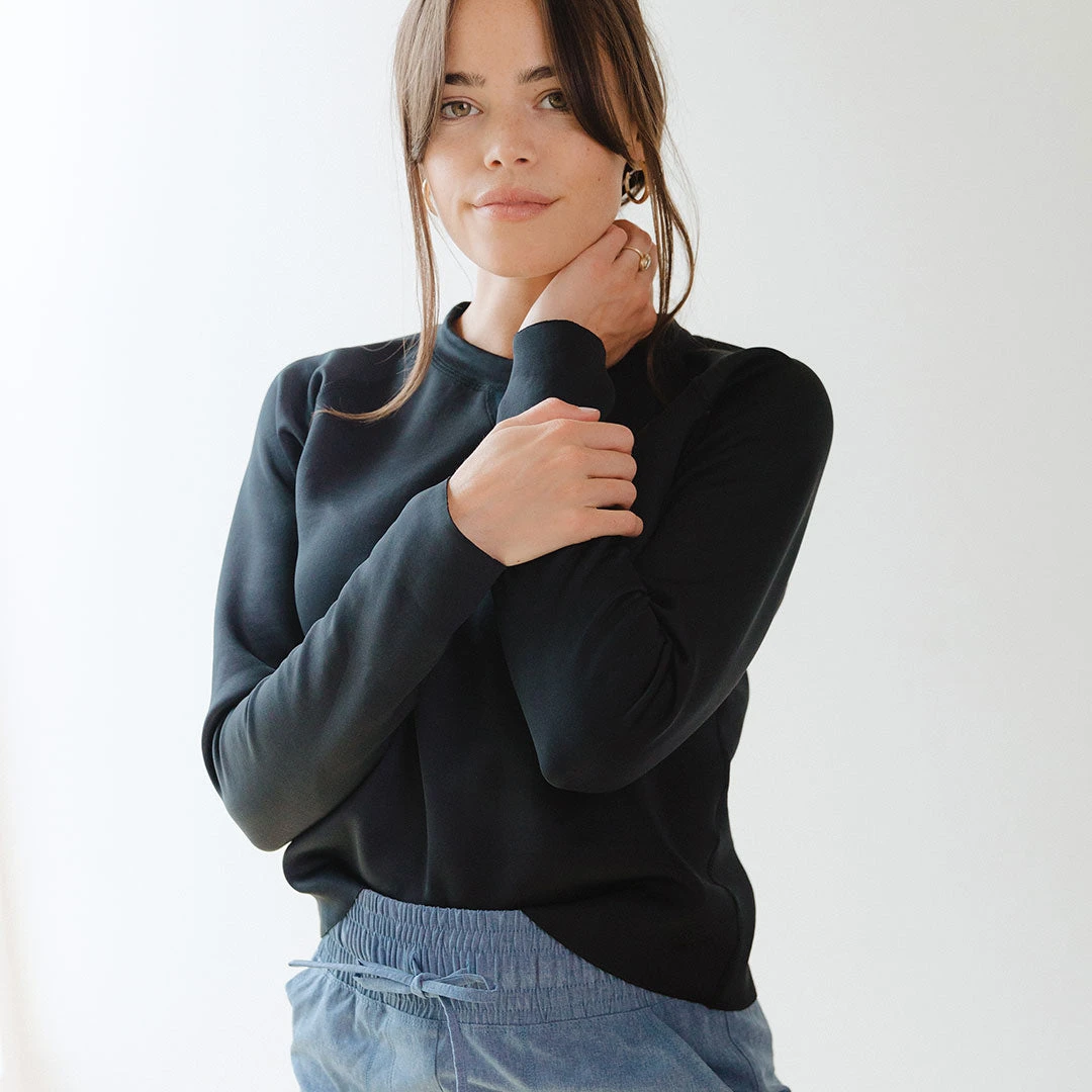 Black Neo Crop Sweatshirt 9 Black Neo Crop Sweatshirt - Image 7