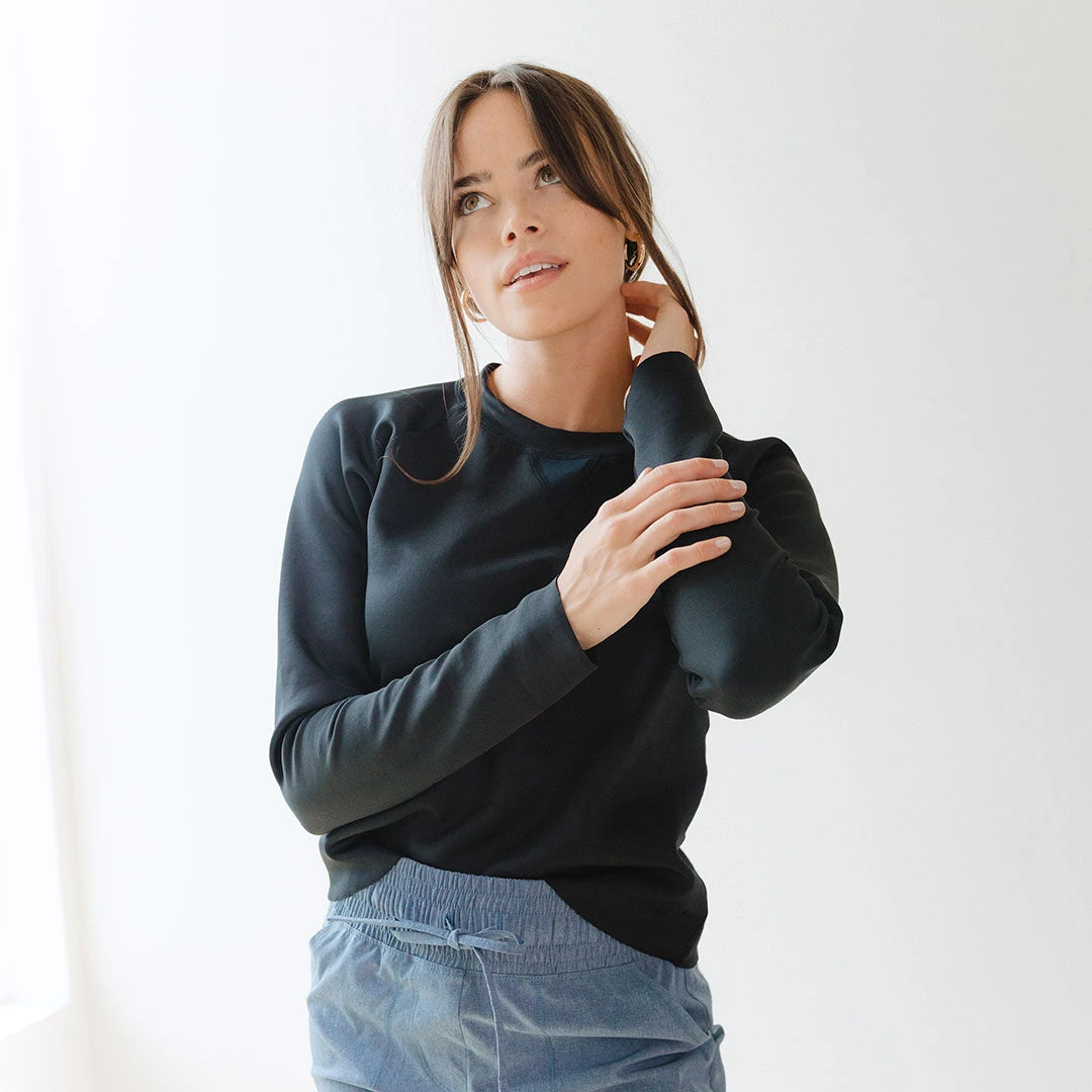 Black Neo Crop Sweatshirt 3 Black Neo Crop Sweatshirt