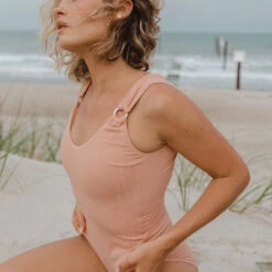 The Monica One-Piece Swimsuit, Blush -Albionfit Store ONE PIECE ROSEWOOD 23