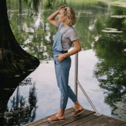 Light Chambray Classic Overall Jumpsuit -Albionfit Store OVERALLS LIGHT BLUE CHAMBRAY 13