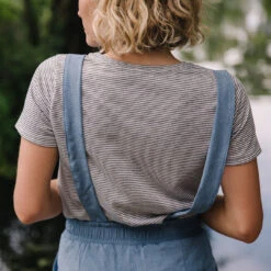 Light Chambray Classic Overall Jumpsuit -Albionfit Store OVERALLS LIGHT BLUE CHAMBRAY 9