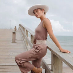 The Yes Please Jumper, Mocha -Albionfit Store PINK JUMPER 14