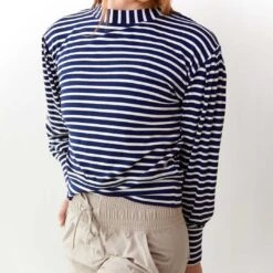 The Coco Long Sleeve, Navy Ivory -Albionfit Store Pro Capture One 0199final
