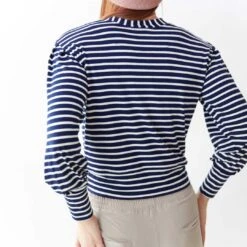 The Coco Long Sleeve, Navy Ivory -Albionfit Store Pro Capture One 0225final