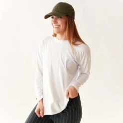 Long Sleeve Tee, Brushed White