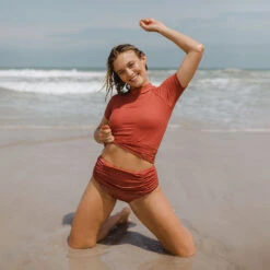 Rosewood Short Sleeve Rash Guard -Albionfit Store RASH GUARD 1