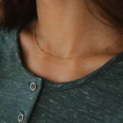 Littlefield Lane Satellite Necklace -Albionfit Store SATELLITE GOLD 1