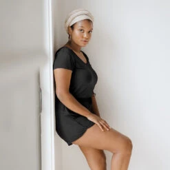 Serenity Romper, Black -Albionfit Store SERENITY ROMPER BLACK 4 1