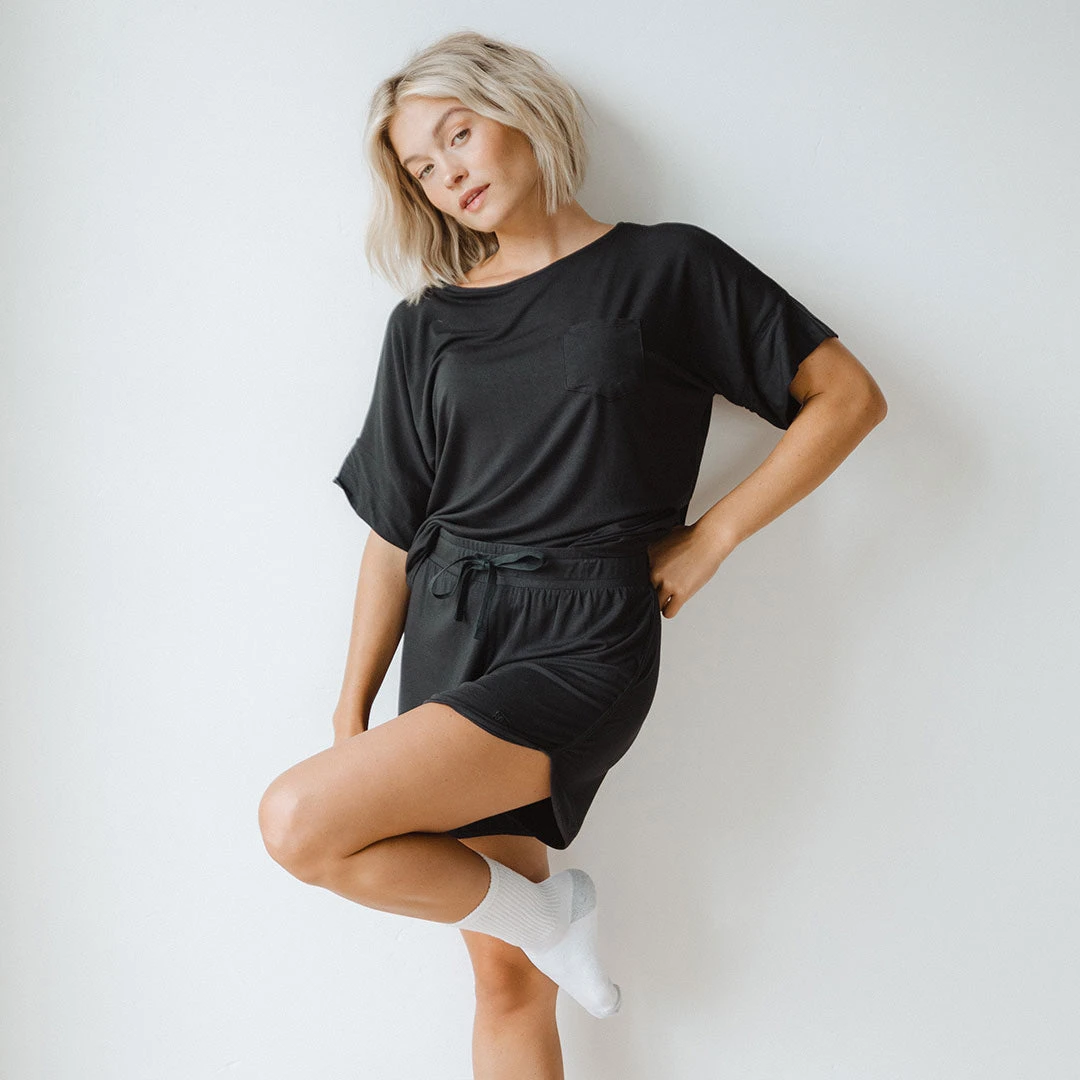 Serenity Shorts, Black 5 Serenity Shorts, Black - Image 3