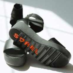 Sorel Cameron Flatform Ankle Strap, Black -Albionfit Store SOREL CAMERON FLATFORM ANKLE STRAP BLACK 5