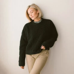 Teddy Pullover, Black -Albionfit Store TEDDY PULLOVER BLACK 2