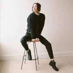 Teddy Pullover, Black -Albionfit Store TEDDY PULLOVER BLACK 4