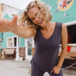 The Yes Please Jumper, Storm -Albionfit Store YES PLEASE STORM 1 1