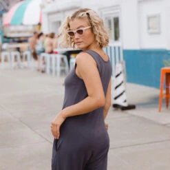 The Yes Please Jumper, Storm -Albionfit Store YES PLEASE STORM 2