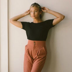 Basic Tee, Black -Albionfit Store basicblacktee web5