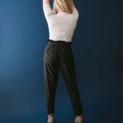 Bow Belt Capri -Albionfit Store black bow belt capris