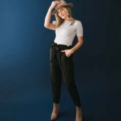 Bow Belt Capri -Albionfit Store black bow belt capris3